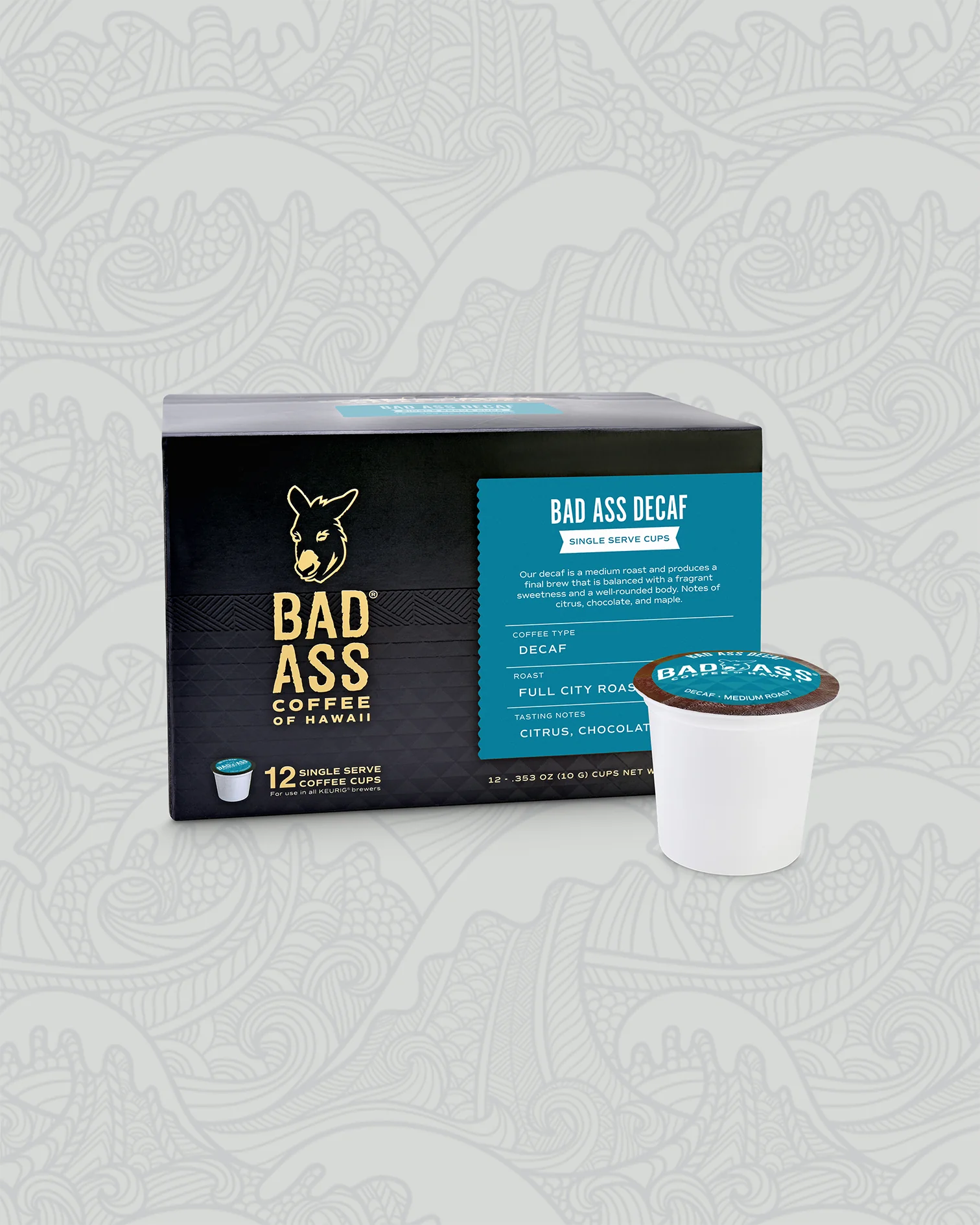 Single Serve Cups | Bad Ass Decaf 12-pack